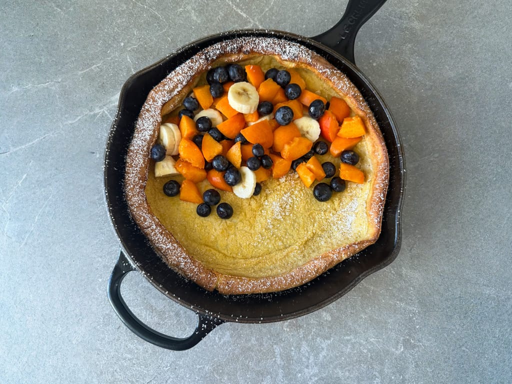 Nadýchaná Dutch Baby palačinka z trouby