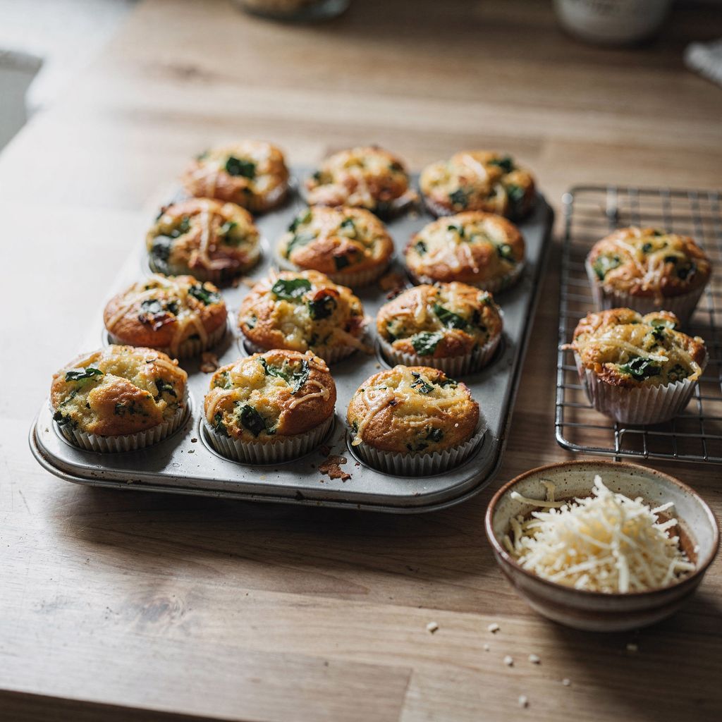 Slané muffiny na party: základní těsto, kombinace a příprava předem