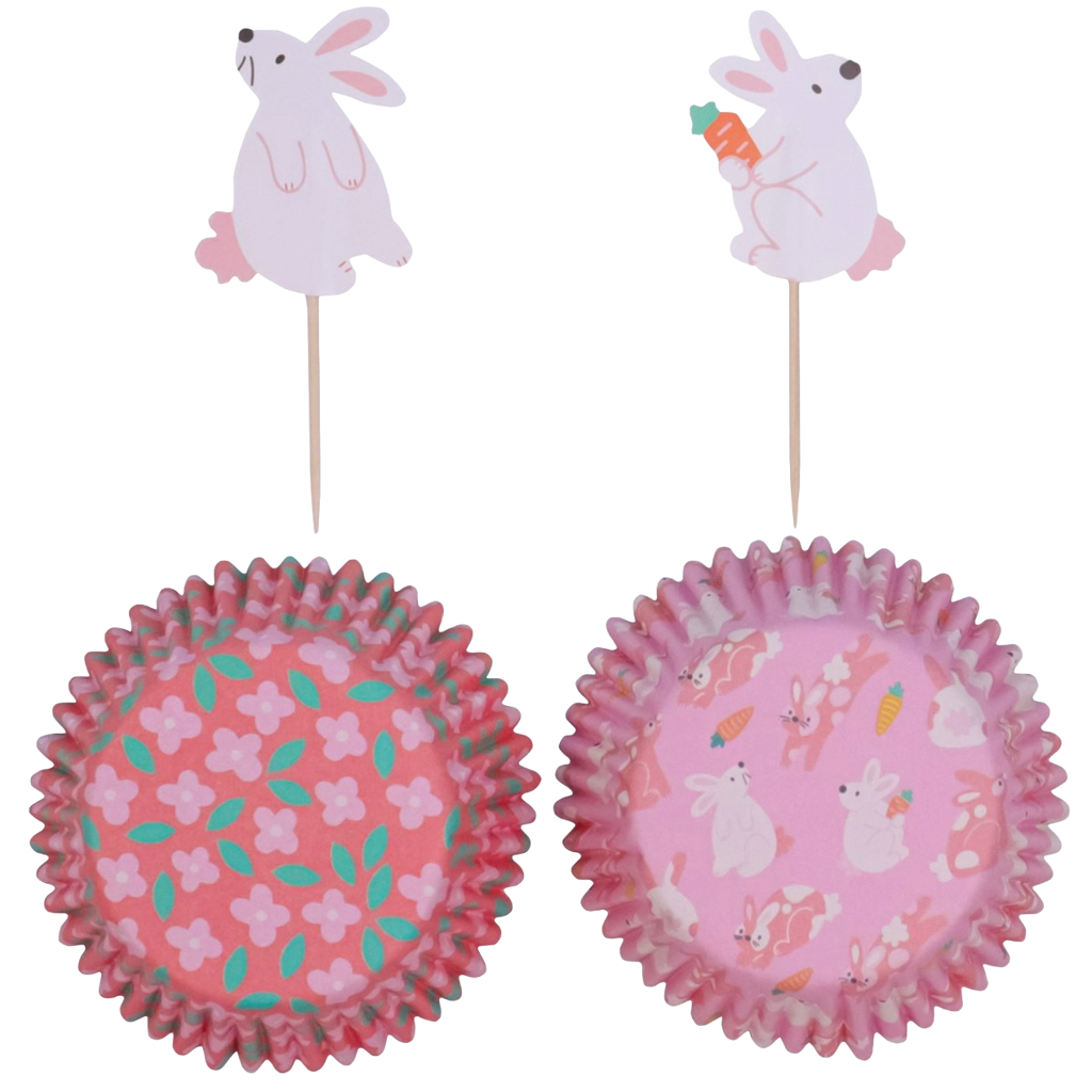 Easter Cupcake Case Set: Bunnies