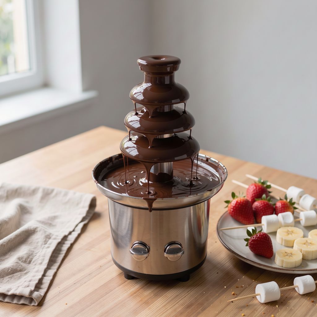 Chocolate Fountain at Home: Which Chocolate, How Much Oil, and How Much to Buy