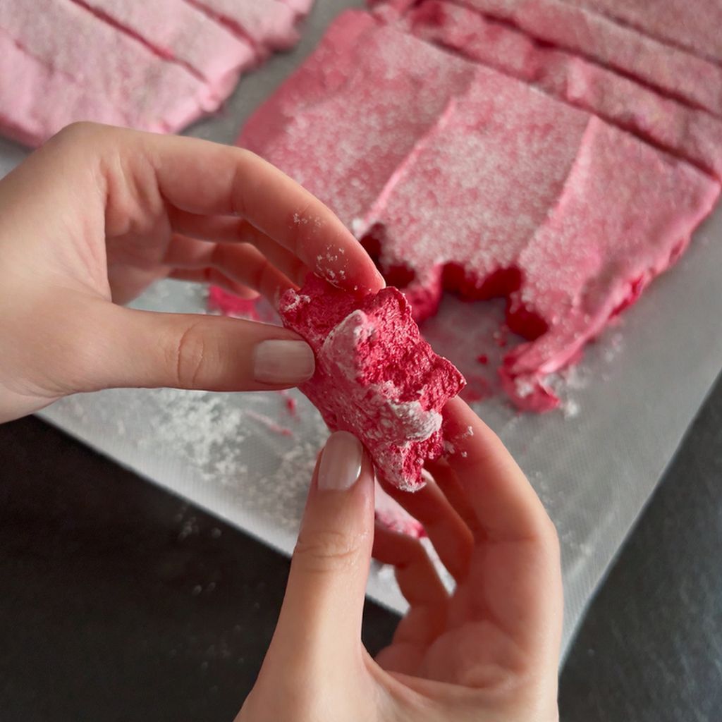 Homemade Cherry Marshmallows