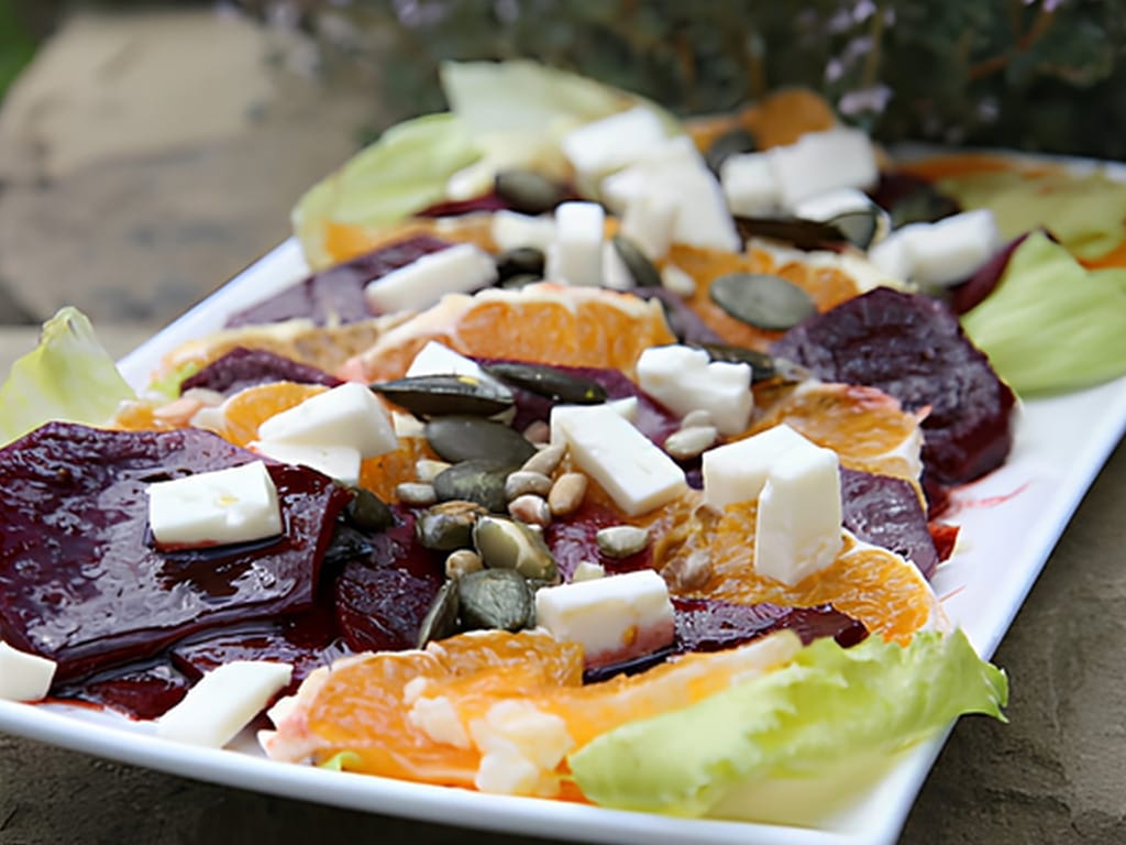 Red Beet and Orange Carpaccio