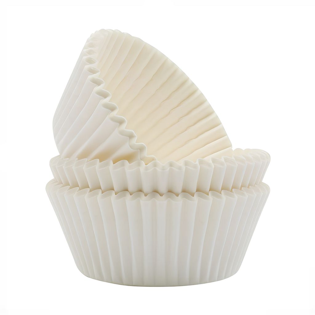 Papírové košíčky na cupcaky – Bílé (300 ks)