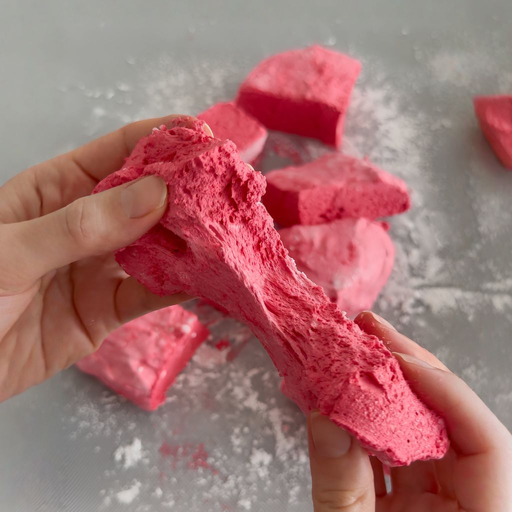 Homemade Watermelon Marshmallows