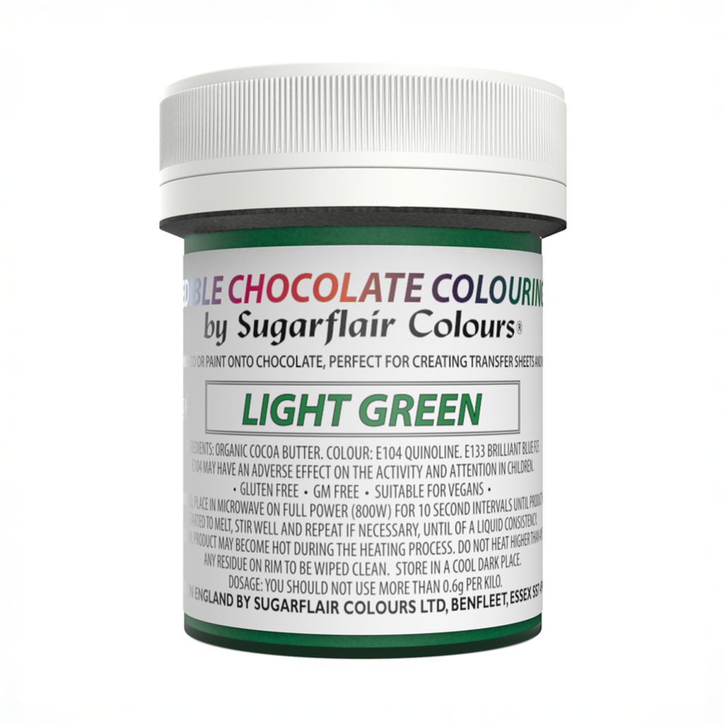 Sugarflair Oil-Based Chocolate Colour – Light Green (35 g)
