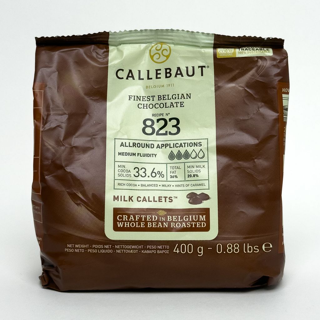 Mléčná čokoláda v peckách Callebaut (823) 400g