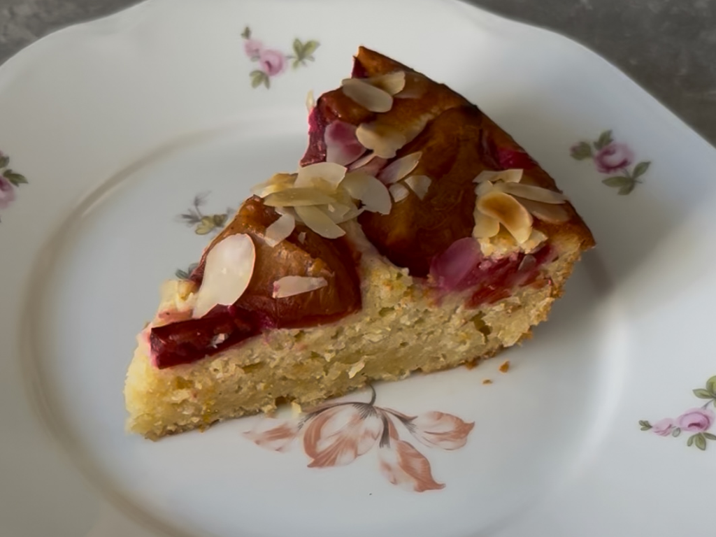 Plum Ricotta Cake with Almonds