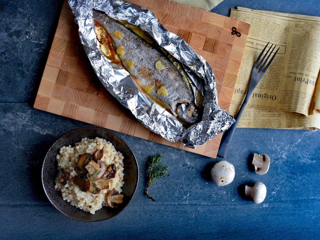 Perfect Trout Baked in Foil with Butter and Garlic