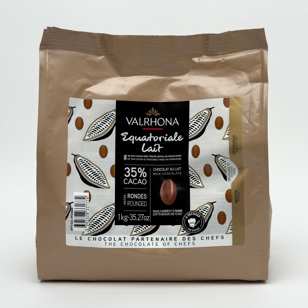 Valrhona Equatorial Milk Chocolate 35% (1kg)