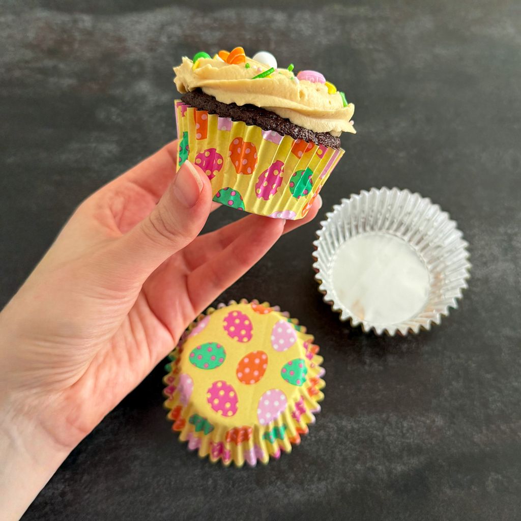 Velikonoční cupcake košíčky: Veselá kuřátka