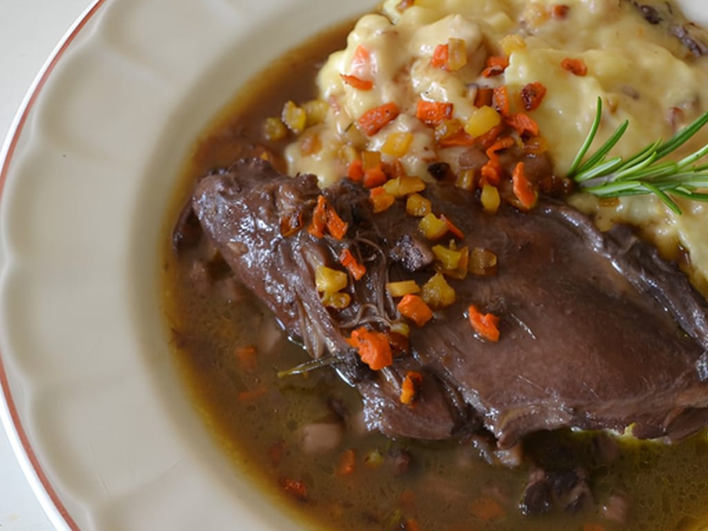 Coq au Vin (Rooster in Red Wine)