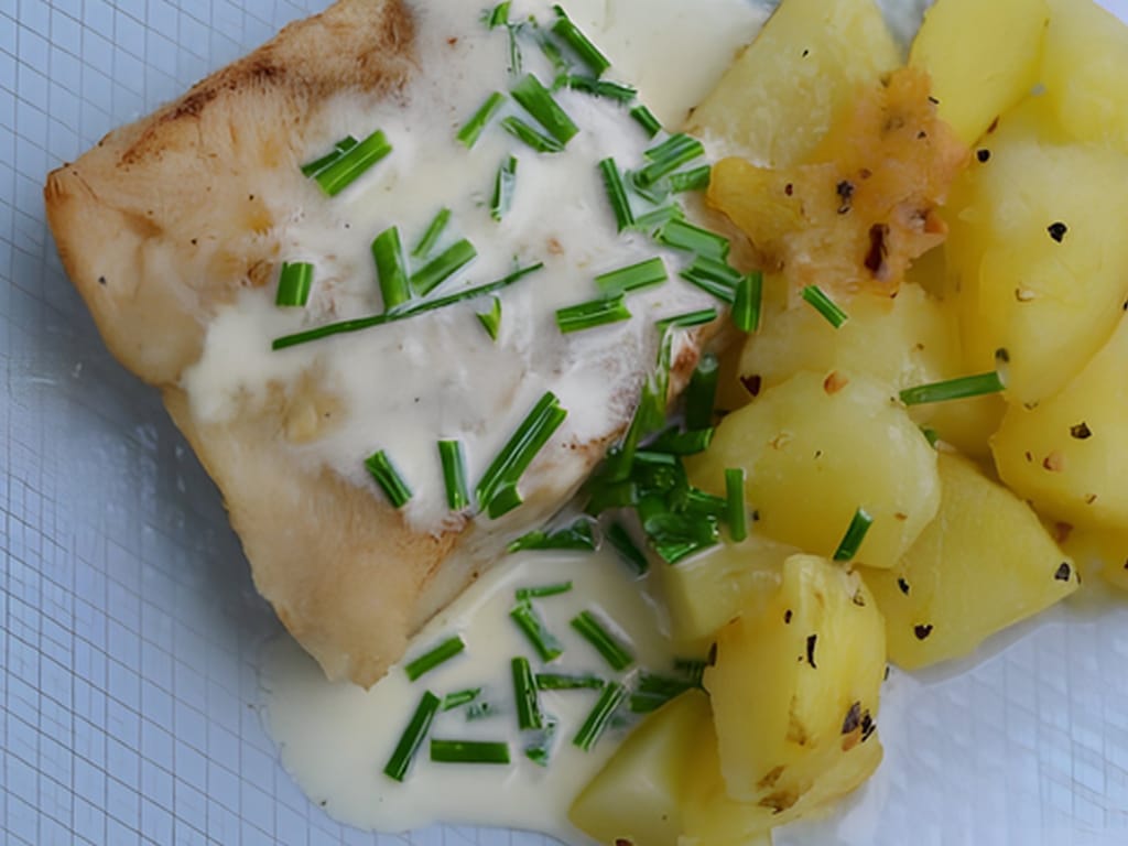 Cod with a Delicate Lemon-Chive Sauce