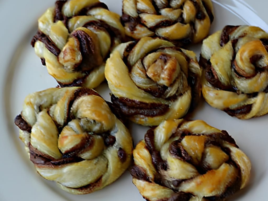 Nutella Puff Pastry Snails