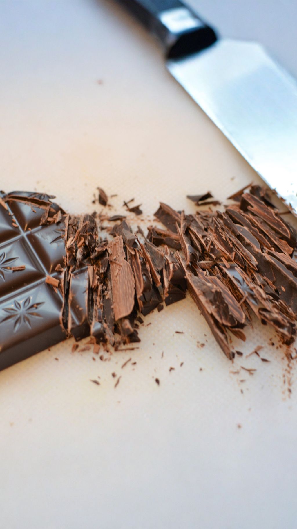 Chop the chocolate