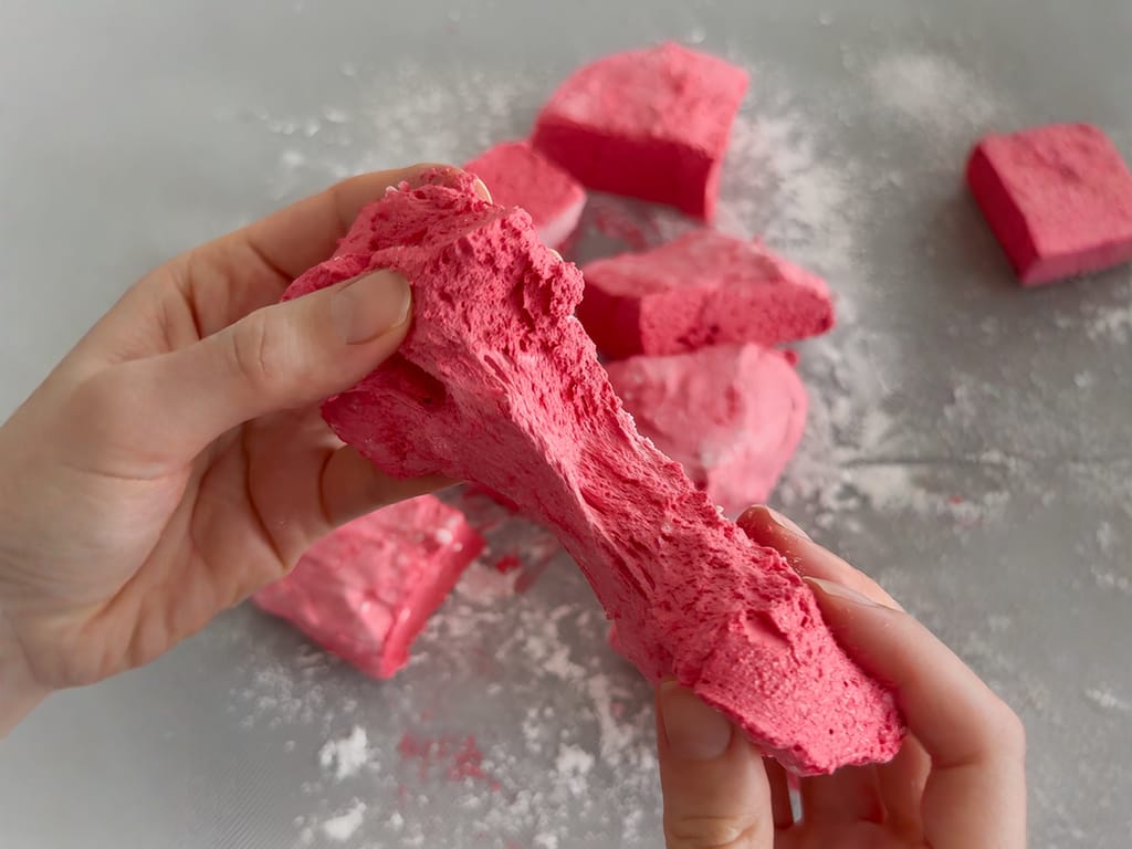 Homemade Watermelon Marshmallows