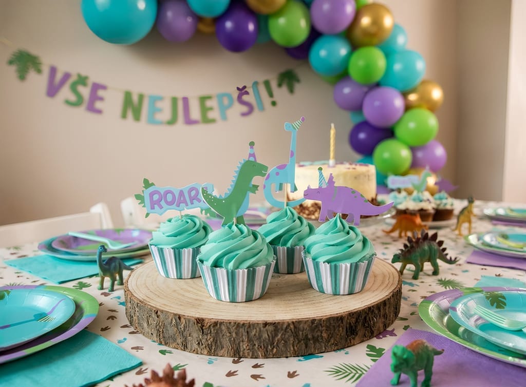 Dinosauří sada na cupcaky