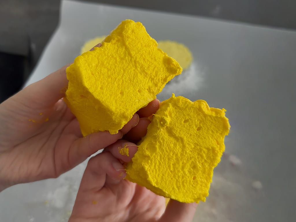 Homemade Mango Marshmallows