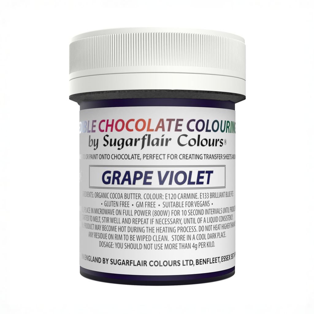 Sugarflair Oil-Based Chocolate Colour – Purple (35 g)