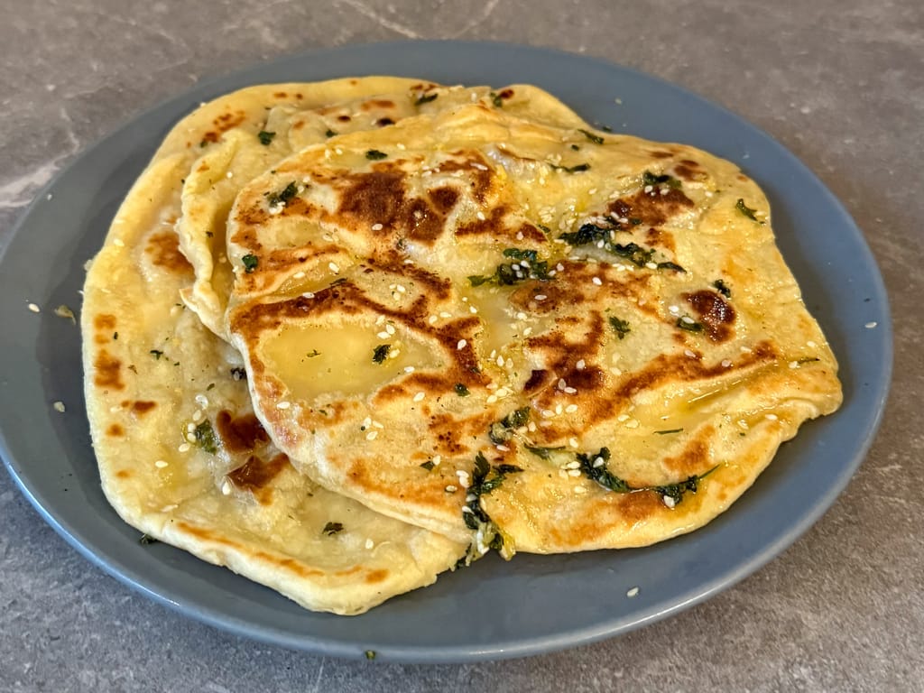 No-Yeast Naan Bread from the Pan