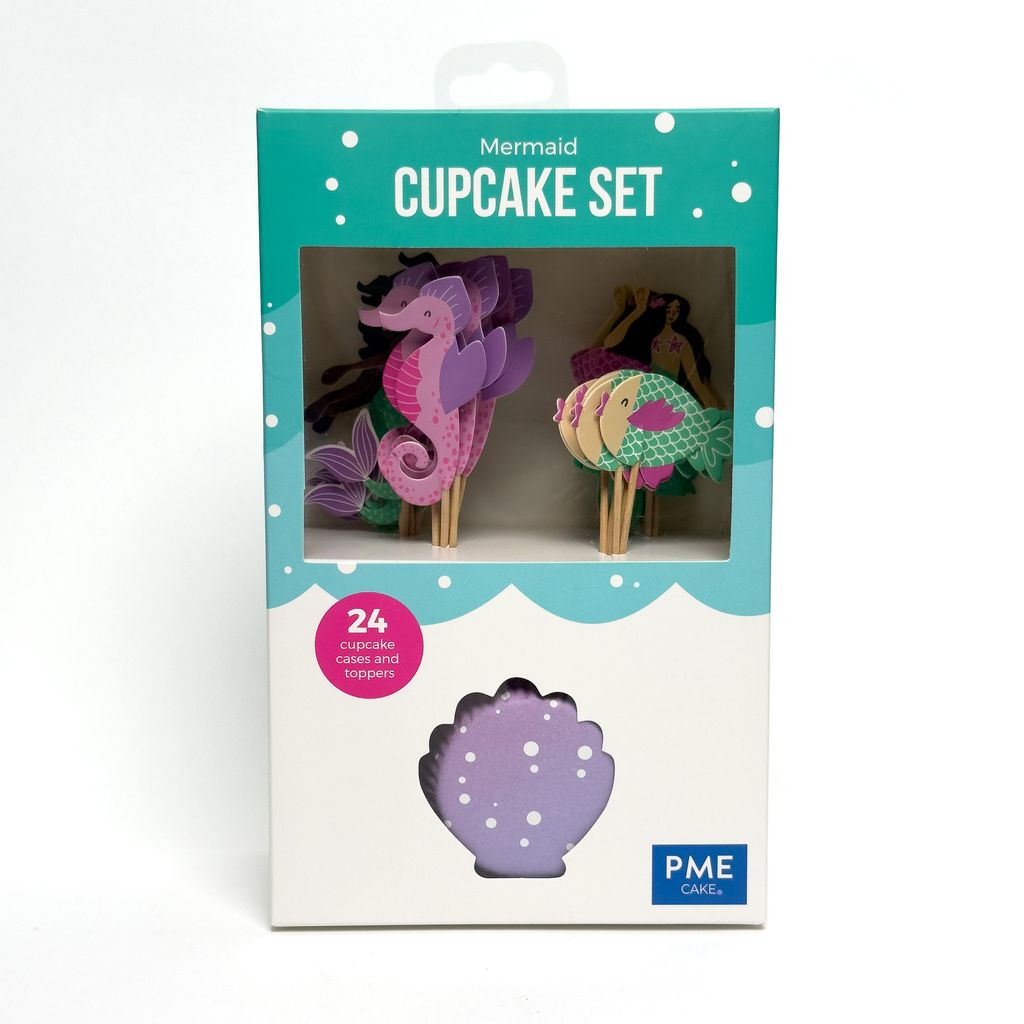 Mořské panny sada na cupcaky