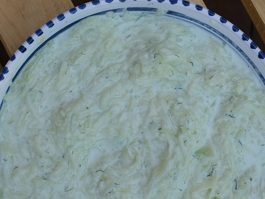 Výborné tzatziki s jogurtem z valmezu