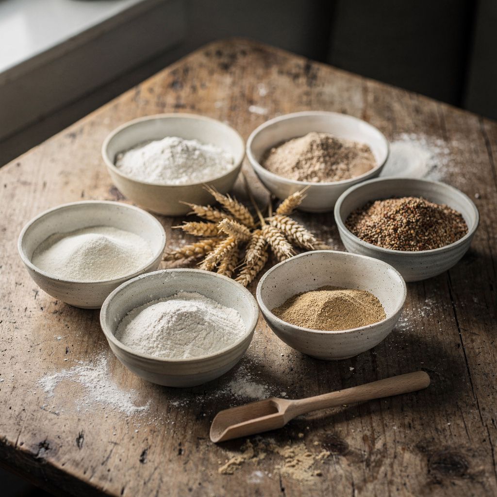 Types of Flour and What They're For: Plain, Strong White, Coarse, Bread, Spelt & Wholemeal