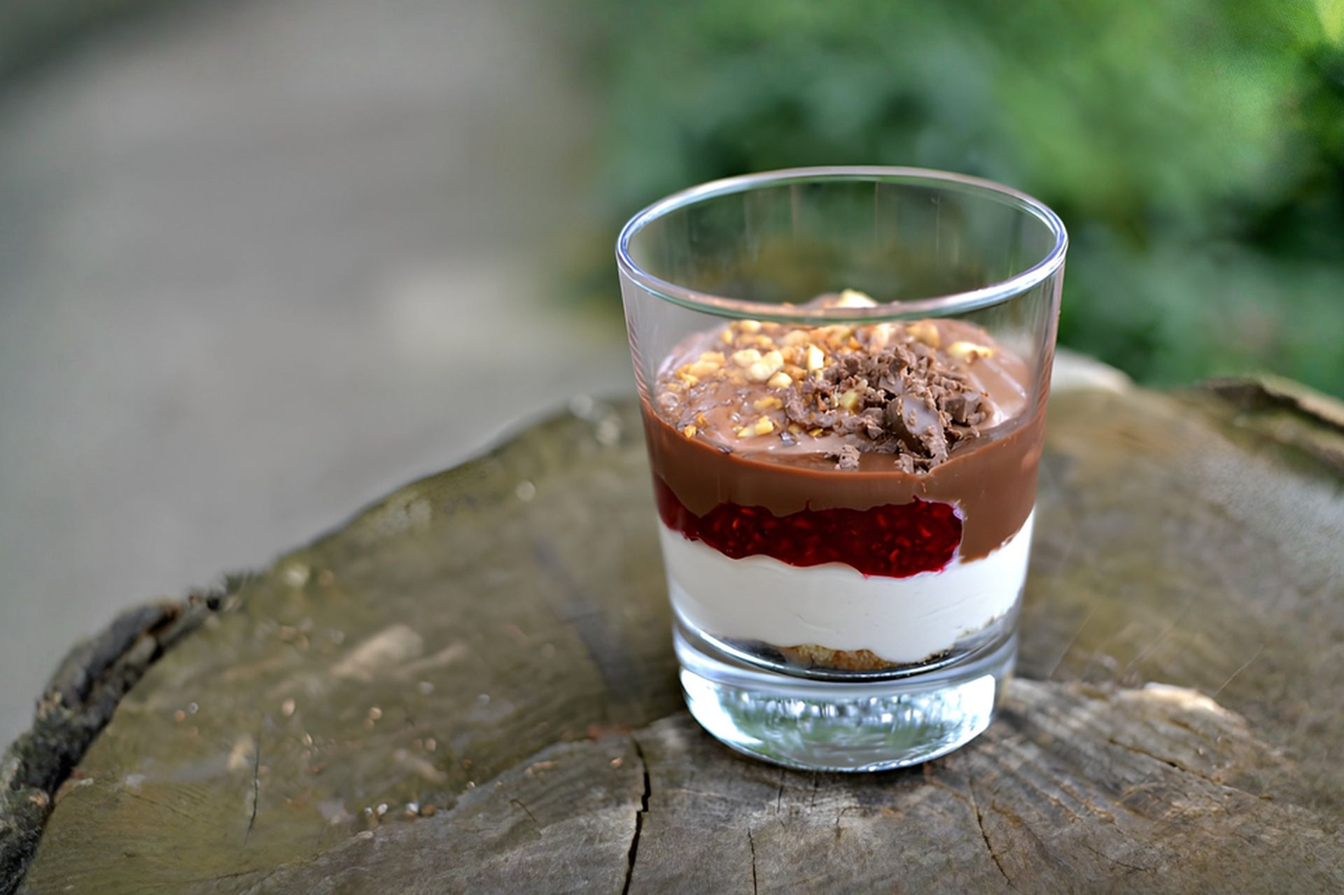 Nedělitelný dvoubarevný mascarpone dezert