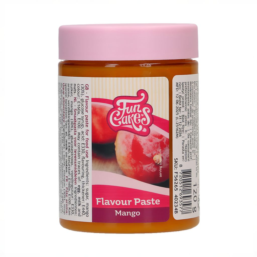 Mangová ochucovací pasta do krémů a těst FunCakes (120 g)