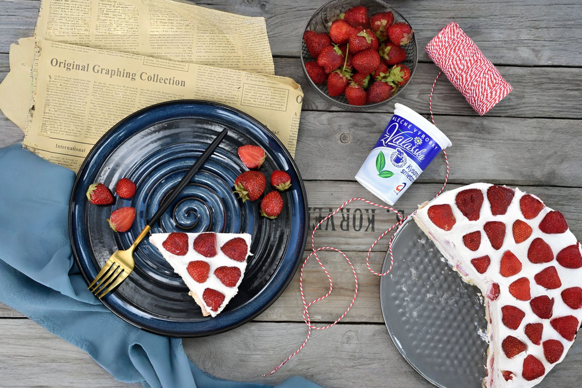 Nepečený jahodový dort – klasický rodinný recept