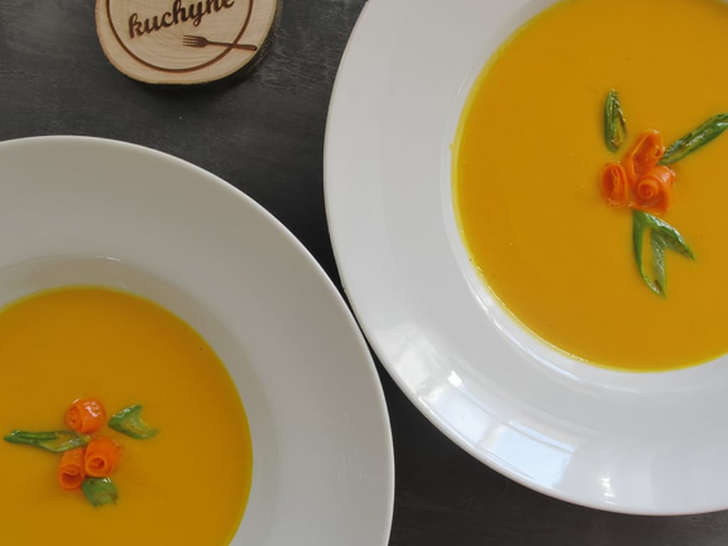 Carrot Cream Soup with an Unexpected Ginger Kick