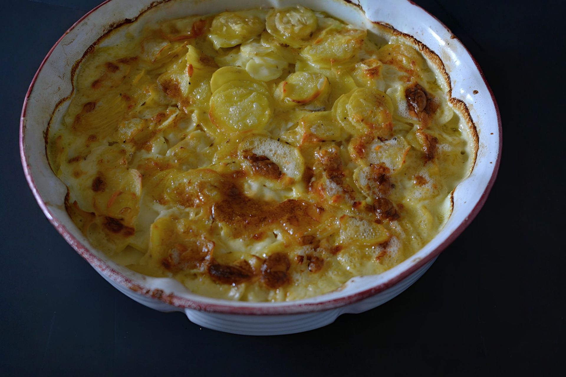 Nebesky krémový bramborový gratin