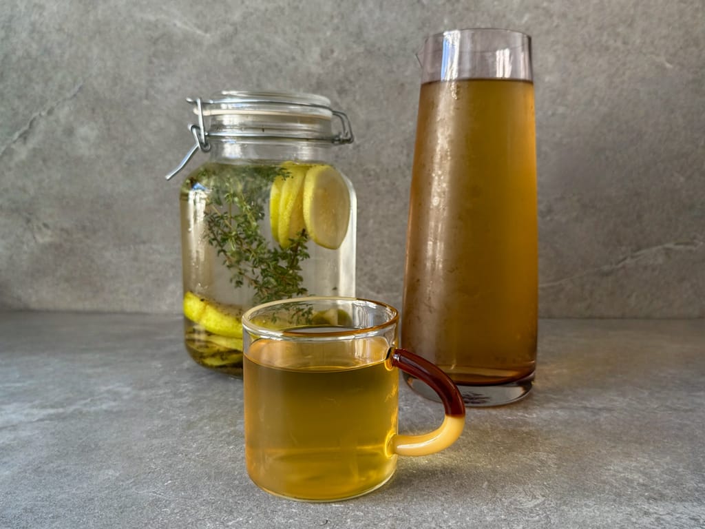 Jasmine Cold Brew with Pear and Thyme