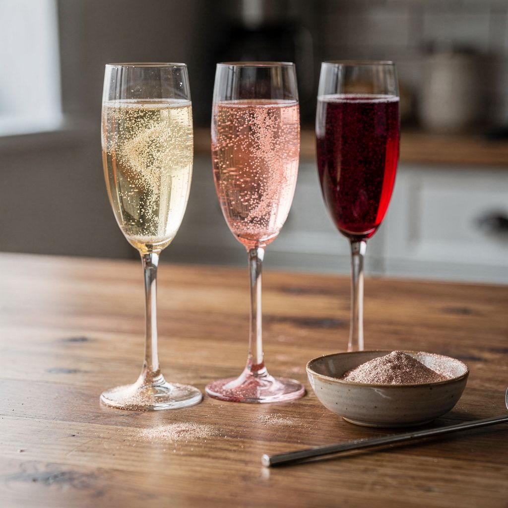 Jedlé třpytky do nápojů: jak udělat třpytivé drinky na Silvestra