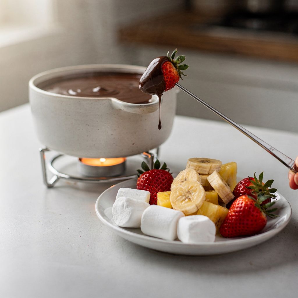 Chocolate Fondue at Home: Which Chocolate, How Much Cream, and How to Keep It Smooth