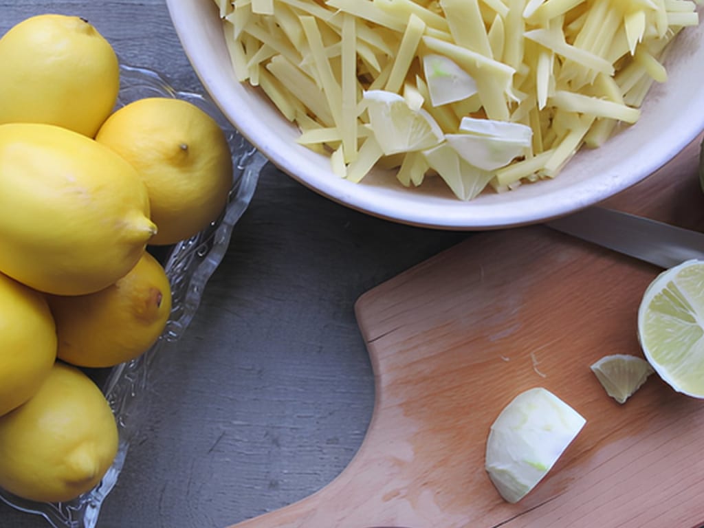 Ginger with Lemon and Orange in Honey