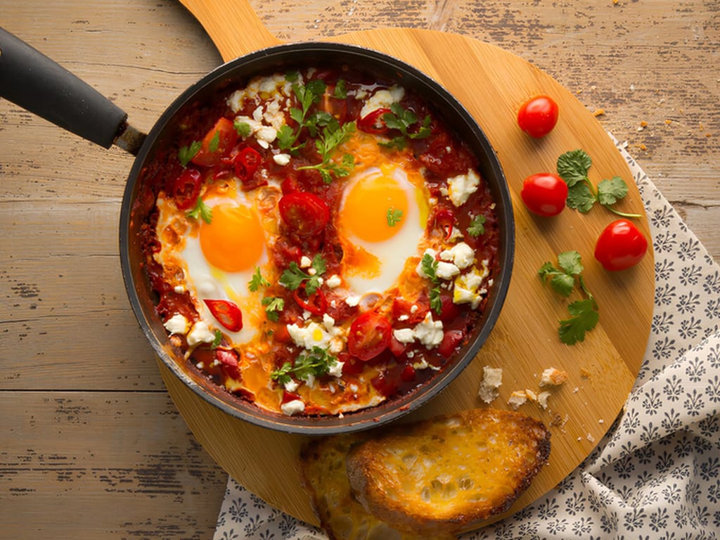 Královská snídaně shakshuka