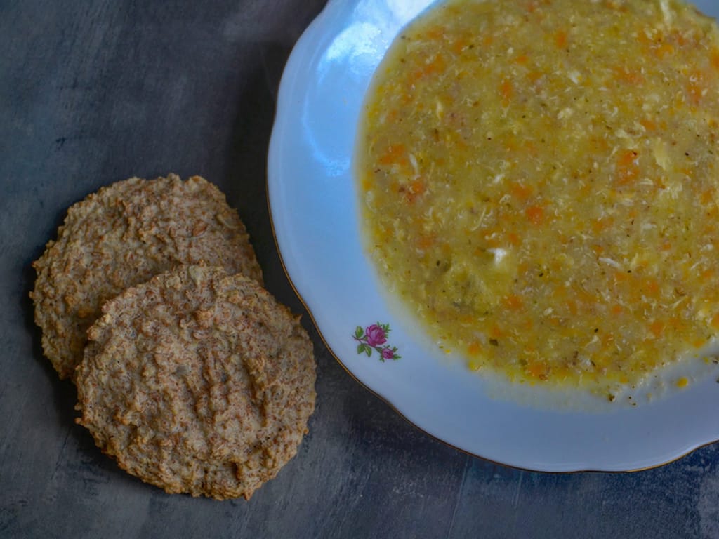 Rychlá vločková polévka se zeleninou