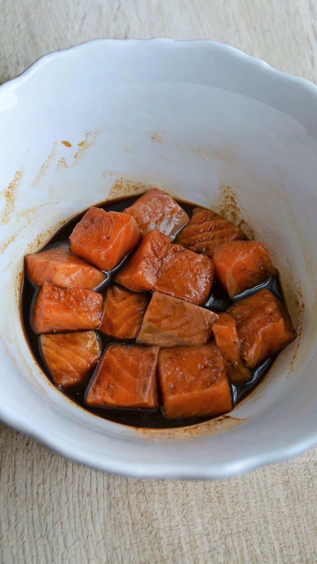 Salmon pieces