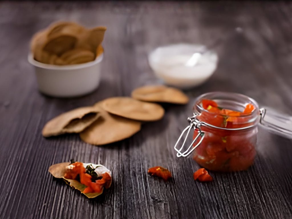 Lentil Flour Flatbread Crackers