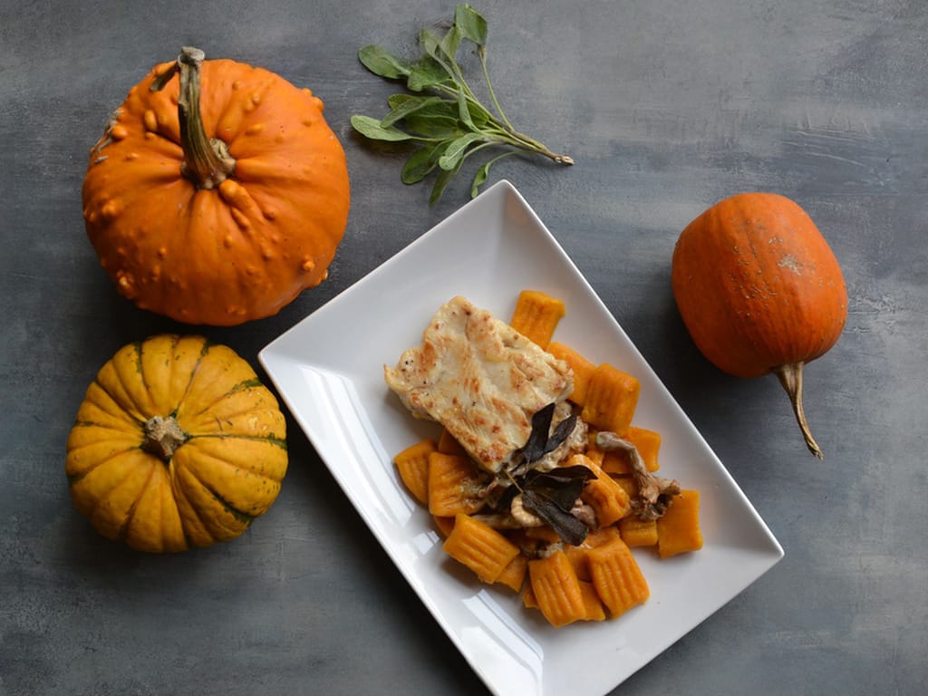 Homemade Pumpkin Gnocchi with Chanterelle Sauce