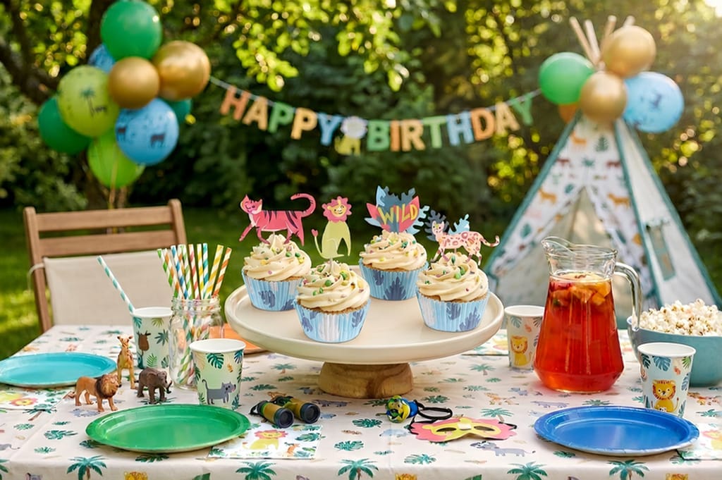 Safari zvířátka sada na cupcaky