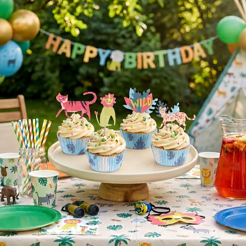Safari zvířátka sada na cupcaky