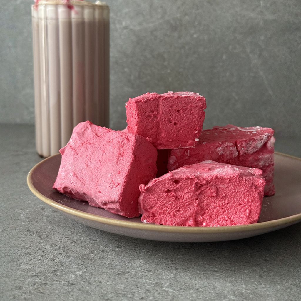 Homemade Watermelon Marshmallows