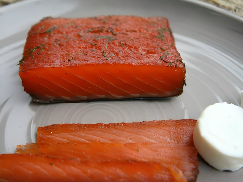 Marinovaný losos – gravad lax