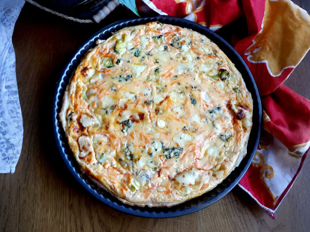 Mrkvovo brokolicový quiche