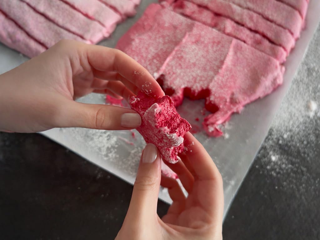 Homemade Cherry Marshmallows