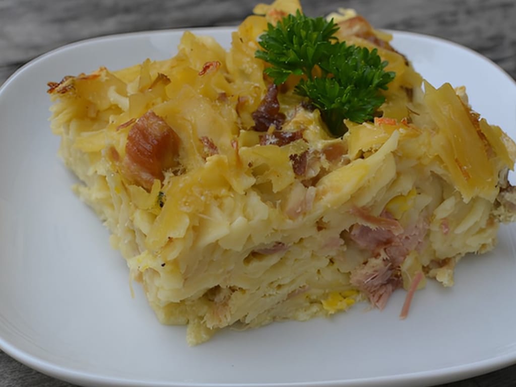 Ham and Noodle Bake (Šunkofleky)