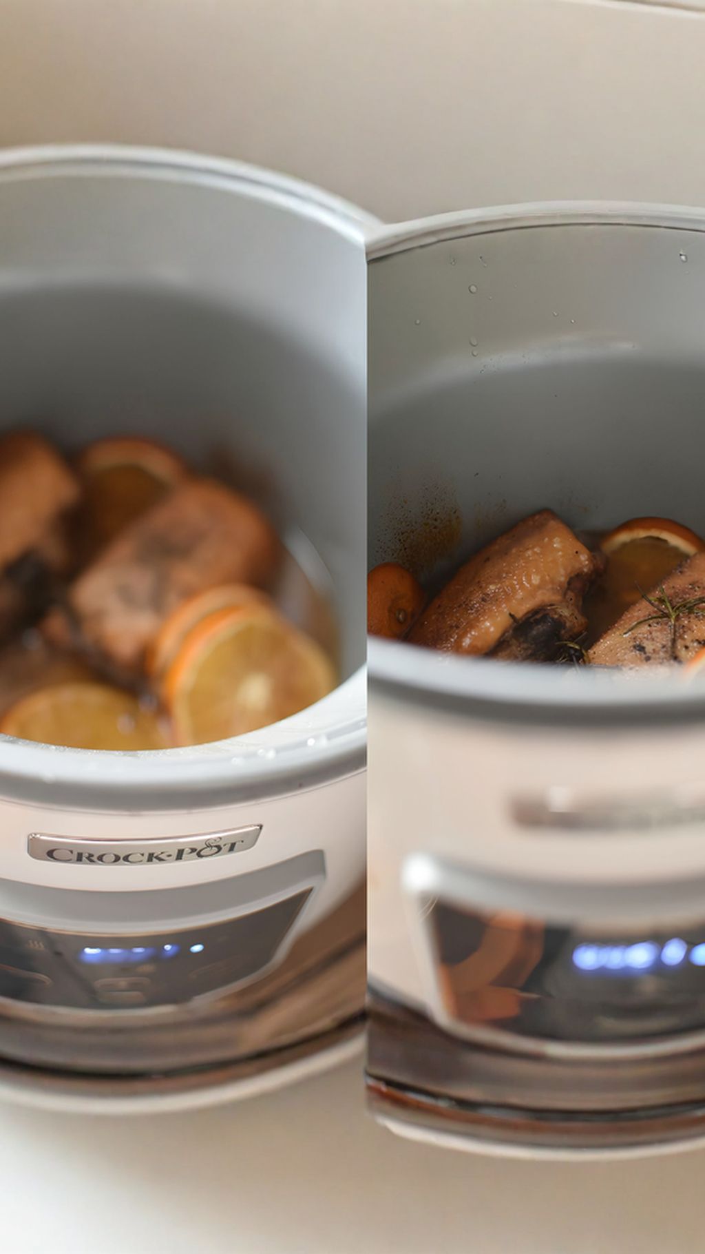 Pour in the marinade