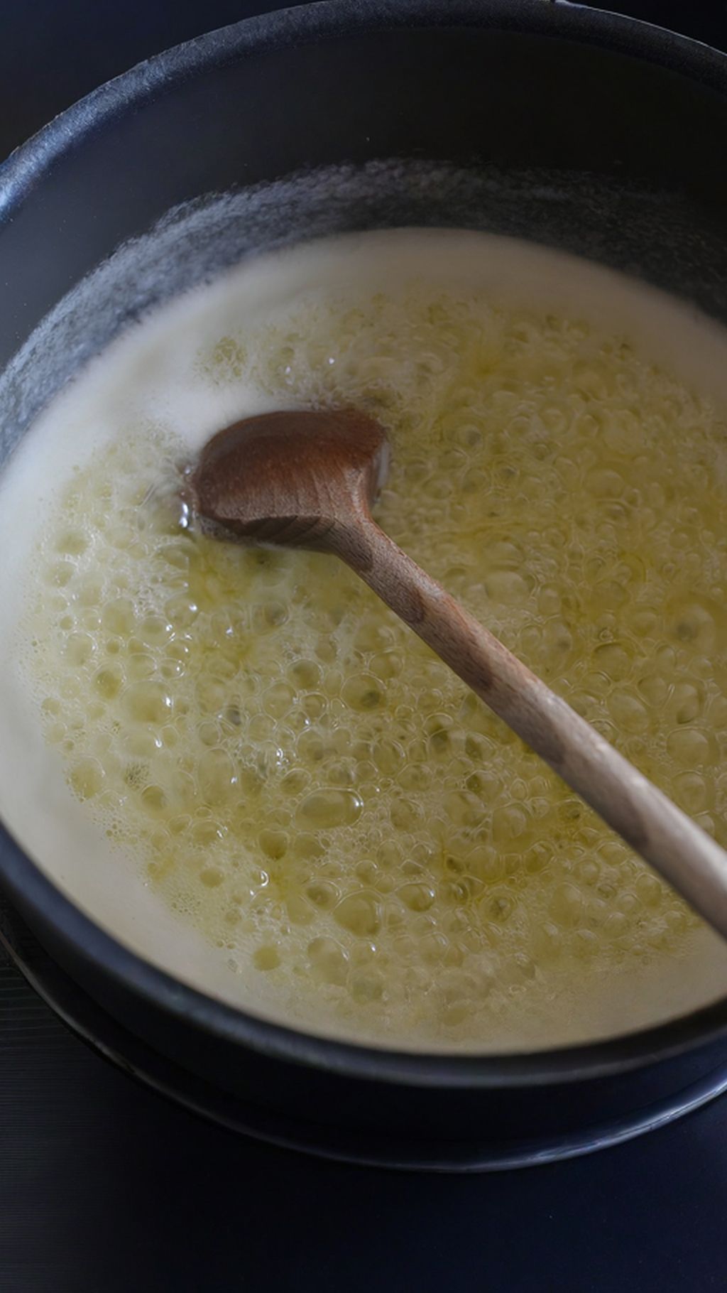 Sugar and vinegar in butter