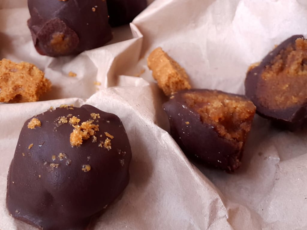 Truffles s příchutí lotus sušenek